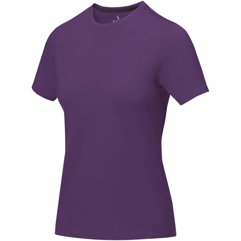 Nanaimo dames t-shirt met korte mouwen - bedrukt of onbedrukt verkrijgbaar - Pruim