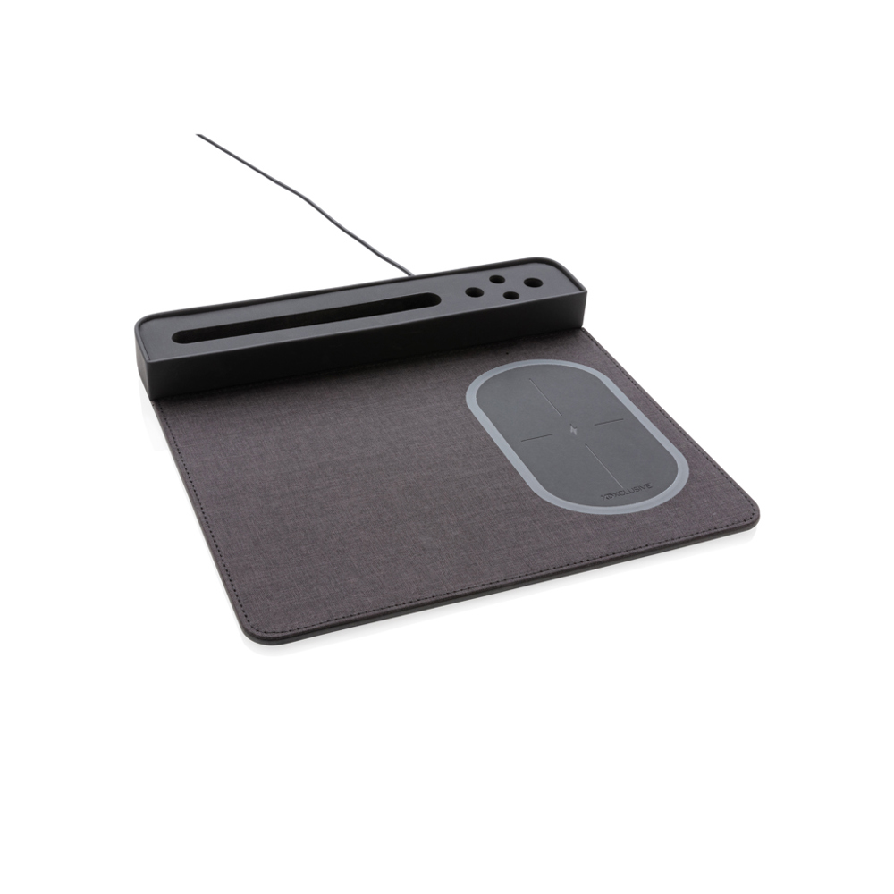 Air muismat met 5W draadloze oplader en USB - kopen of bedrukken