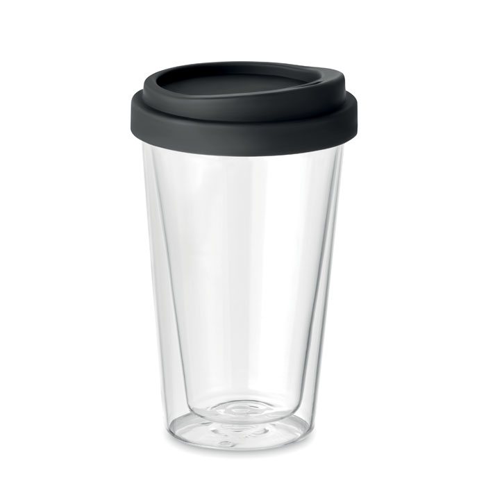 BIELO TUMBLER - Dubbelwandig glas met deksel