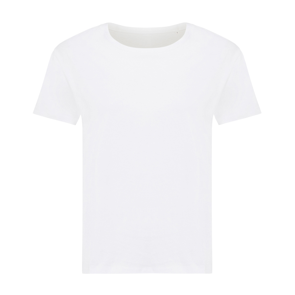 IQONIQ Yala dames lichtgewicht gerecycled katoen t-shirt - bedrukt of onbedrukt verkrijgbaar - recycled white (± PMS 11-0601 TCX)