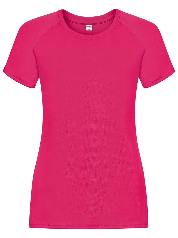 SP Run dames sportshirt, 140 g/m² - kopen of bedrukken - Fucsia