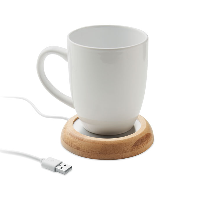 MUGLET - Bamboe mokwarmer met USB