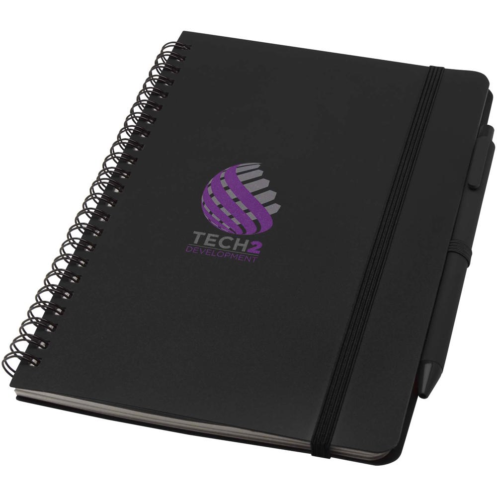 Thalaasa A5 ocean-bound hardcover notitieboek met balpen (zwarte inkt)