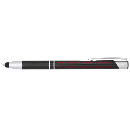 Moneta geanodiseerde aluminium stylus balpen (blauwe inkt)