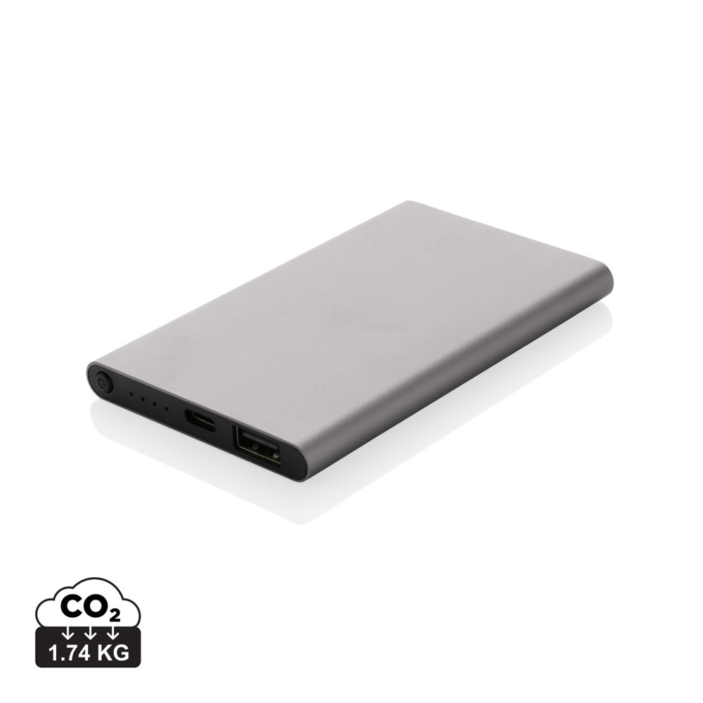 RCS gerecycled plastic/alu 4000 mah powerbank met type C