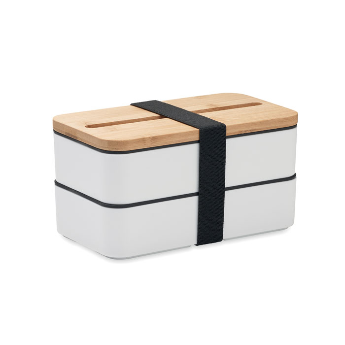 WINT - PP lunchbox - met logo of onbedrukt bestellen - Wit