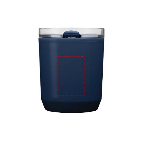 Hudson 180 ml dubbelwandige beker van gerecycled plastic