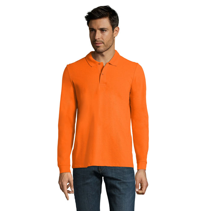 PERFECT LSL MEN - PERFECT LSL HEREN POLO 180 - bedrukt of onbedrukt verkrijgbaar - Oranje