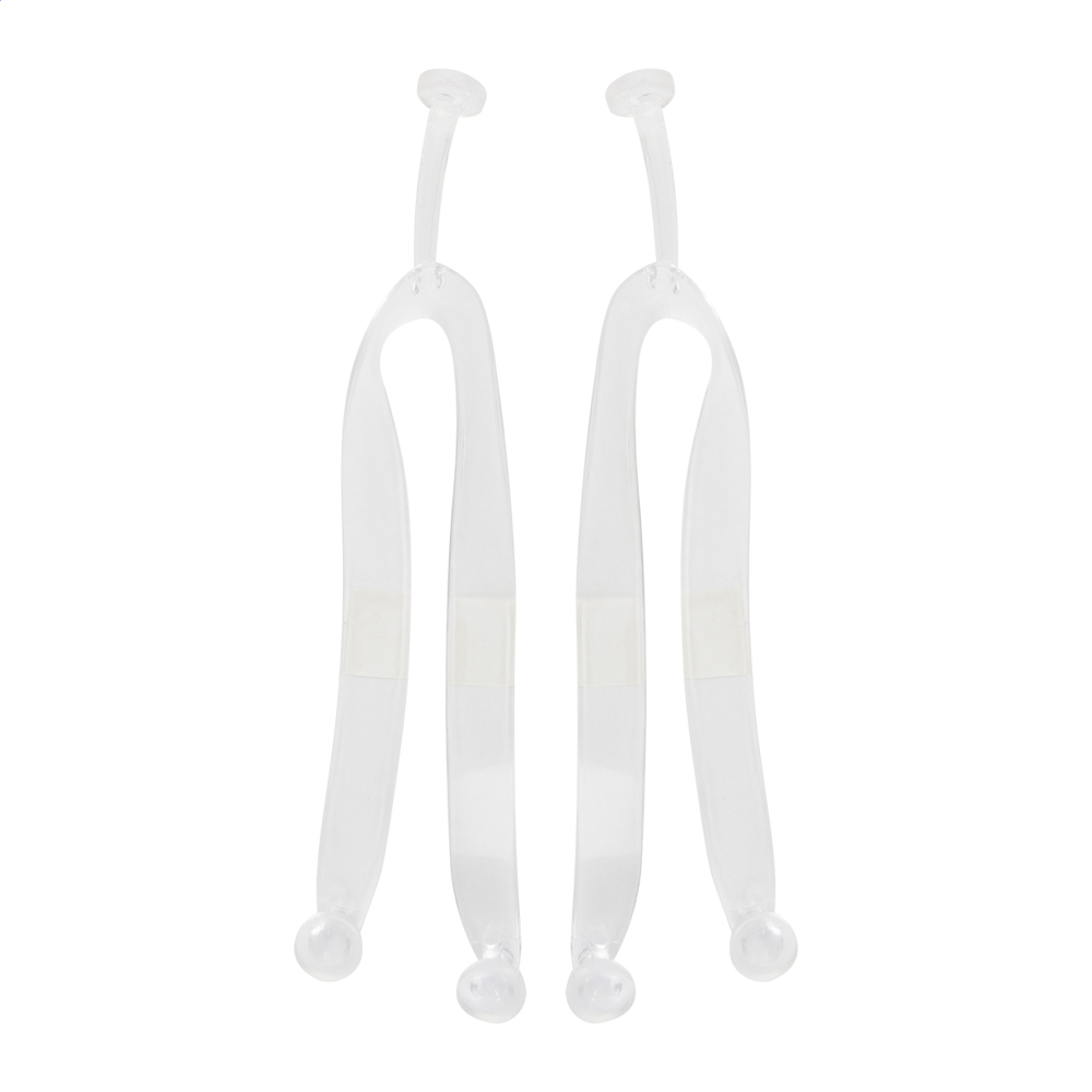CreaPlaya - custom made strand slippers - kopen of bedrukken - 36-38-transparent/wit (B)