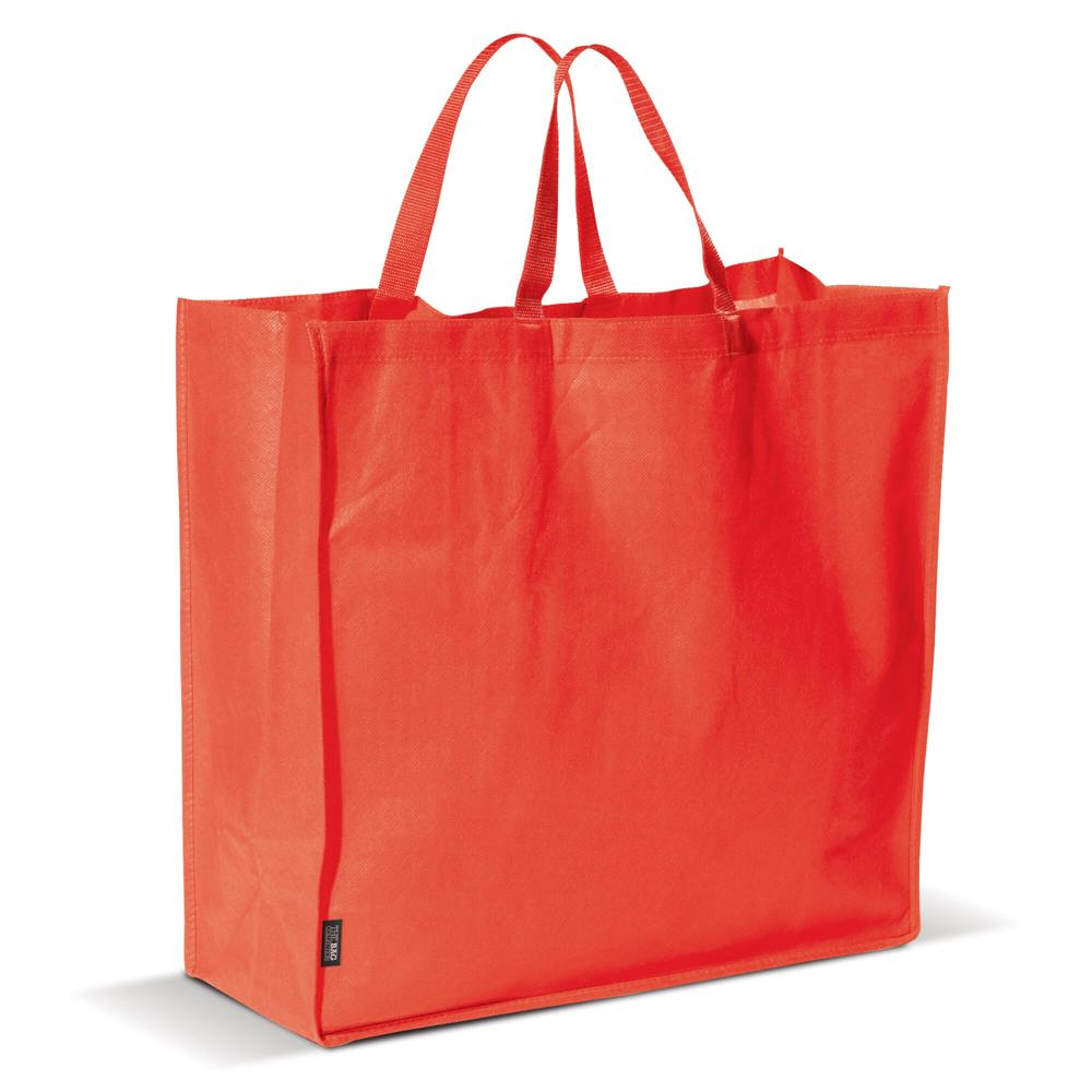 Draagtas non woven 75g/m² - bedrukt of onbedrukt verkrijgbaar - Rood