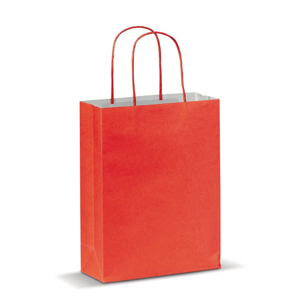 Draagtas papier klein 120g/m² - kopen of bedrukken - Rood
