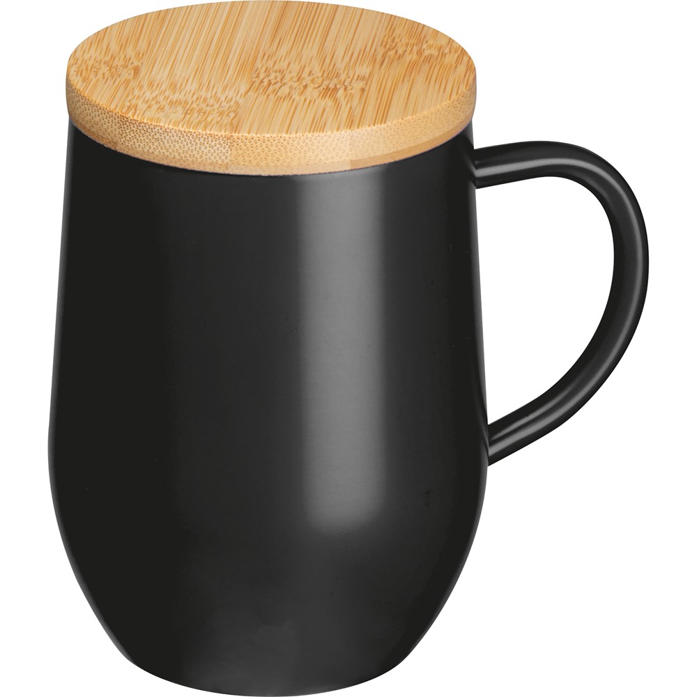 Dubbelwandige beker, 300 ml - met logo of onbedrukt bestellen - zwart