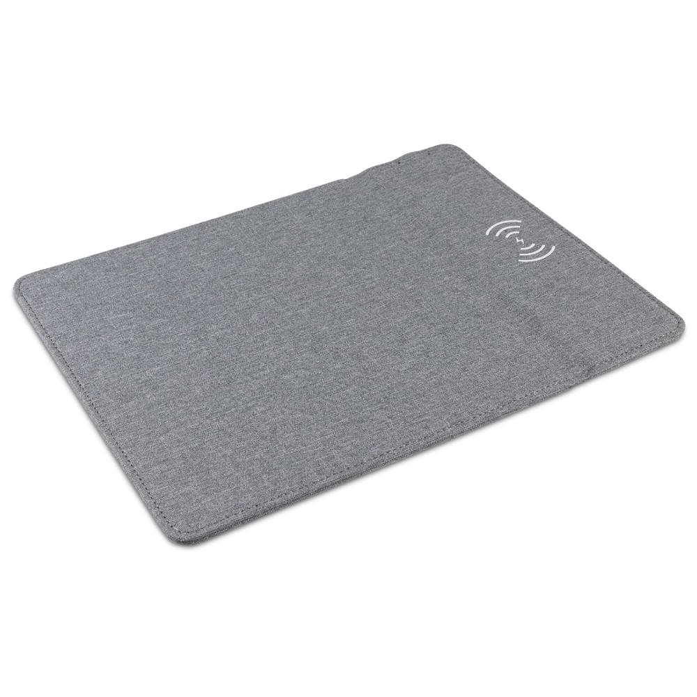 Muismat met draadloos oplaadstation 5W - kopen of bedrukken - Grijs