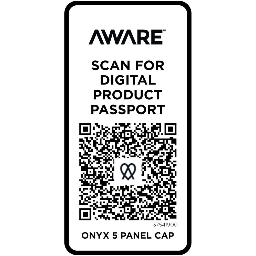 Onyx 240 g/m² 5 panel Aware™ gerecyclede cap