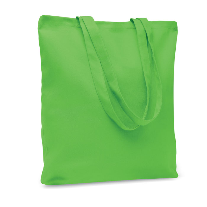 RASSA COLOURED - Stevige canvas boodschappentas - voor bedrijven en relatiegeschenken - Limoen
