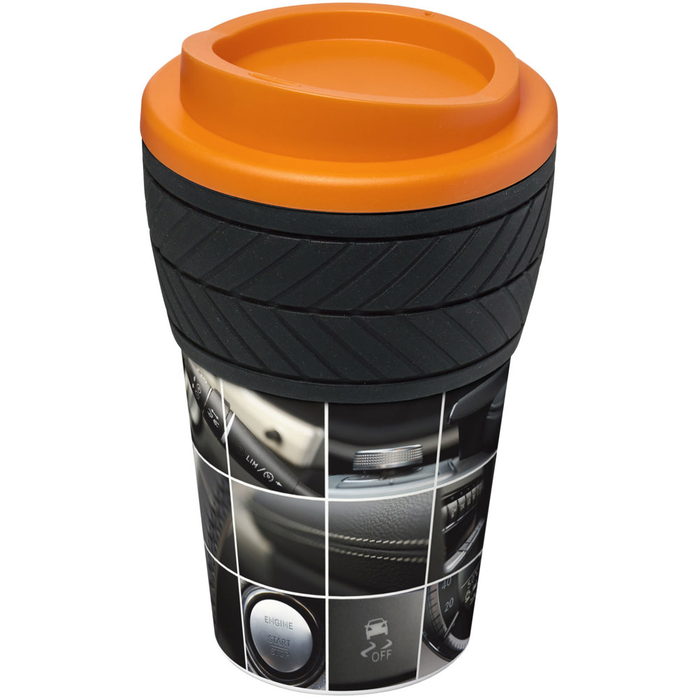 Brite Americano® tyre 350 ml geïsoleerde beker - bedrukt of onbedrukt verkrijgbaar - oranje