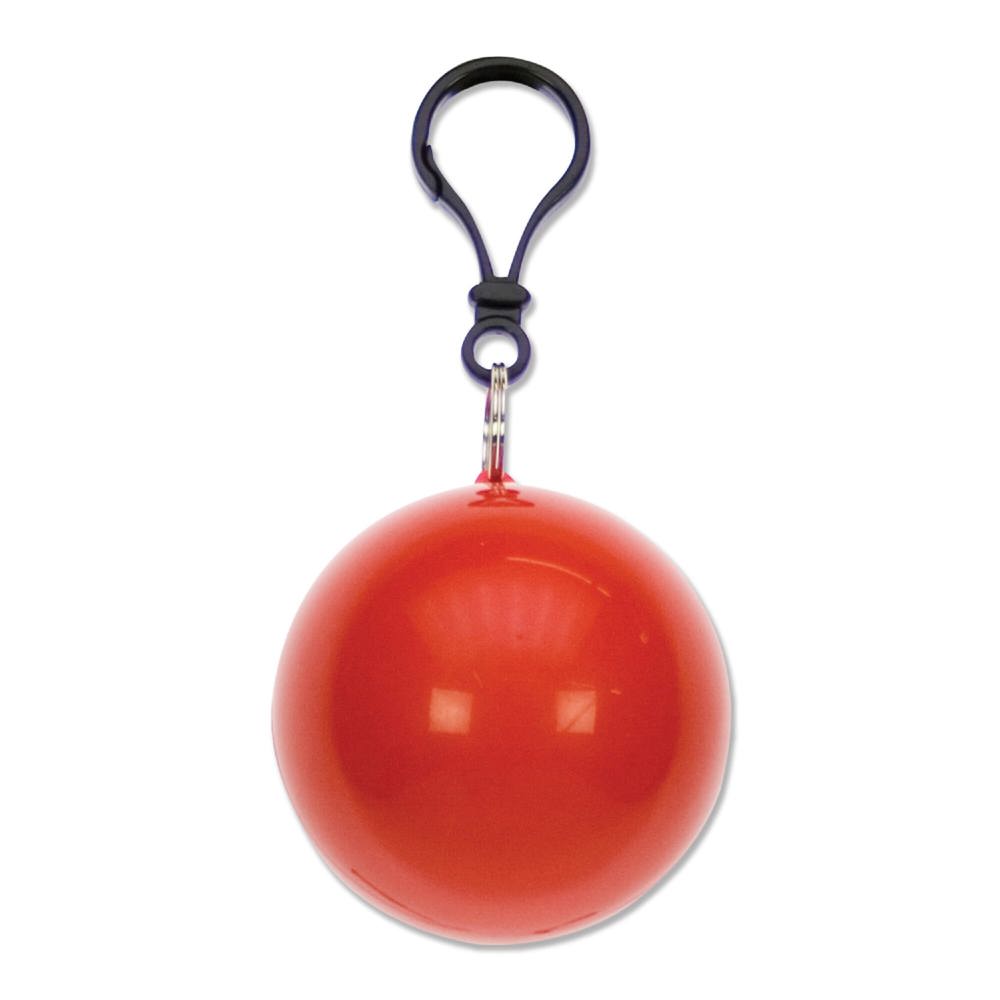 Bal met regenponcho - kopen of bedrukken - Rood