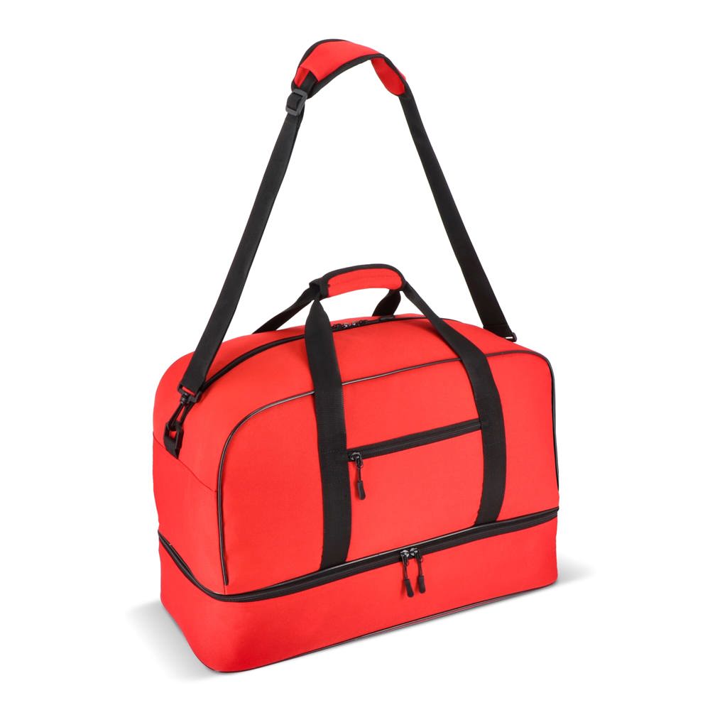 600D gerecycled PET sport- en reistas 55.5 x 25 x 36 cm 50 L - kopen of bedrukken - Rood