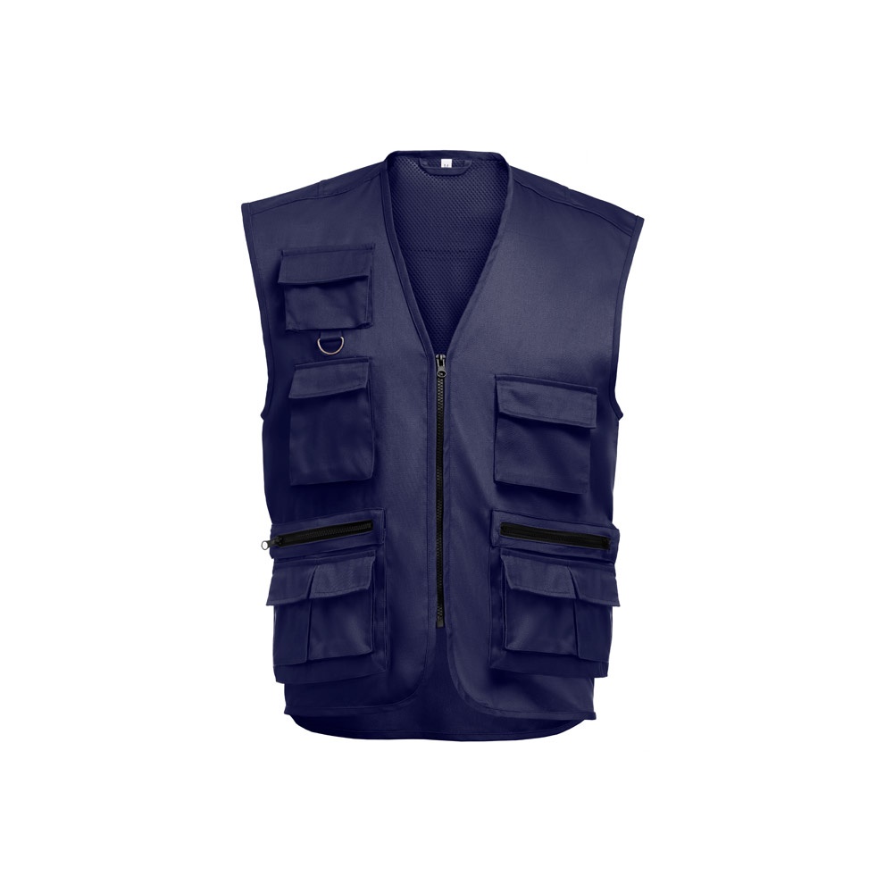 THC PIXEL. Vest (200 g/m²) in polyester en katoen - met logo of onbedrukt bestellen - Marineblauw
