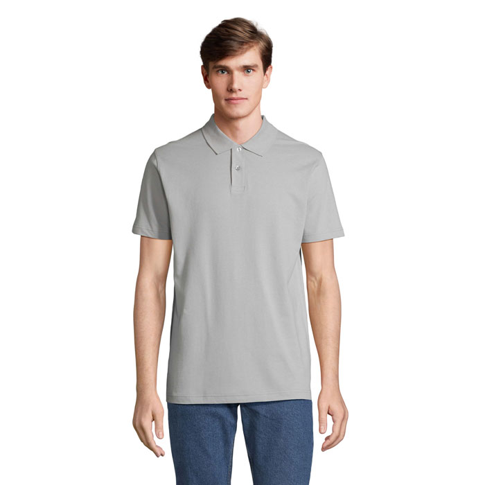 PULSE - PULSE UNISEX POLO - met logo of onbedrukt bestellen - Zuiver Grijs