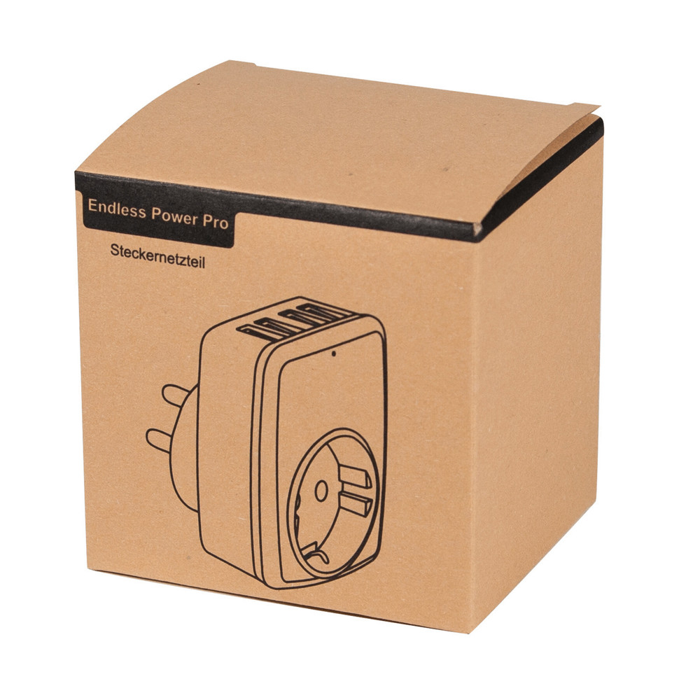 ENDLESS POWER PRO - USB-adapterstekker voeding - voor bedrijven en relatiegeschenken