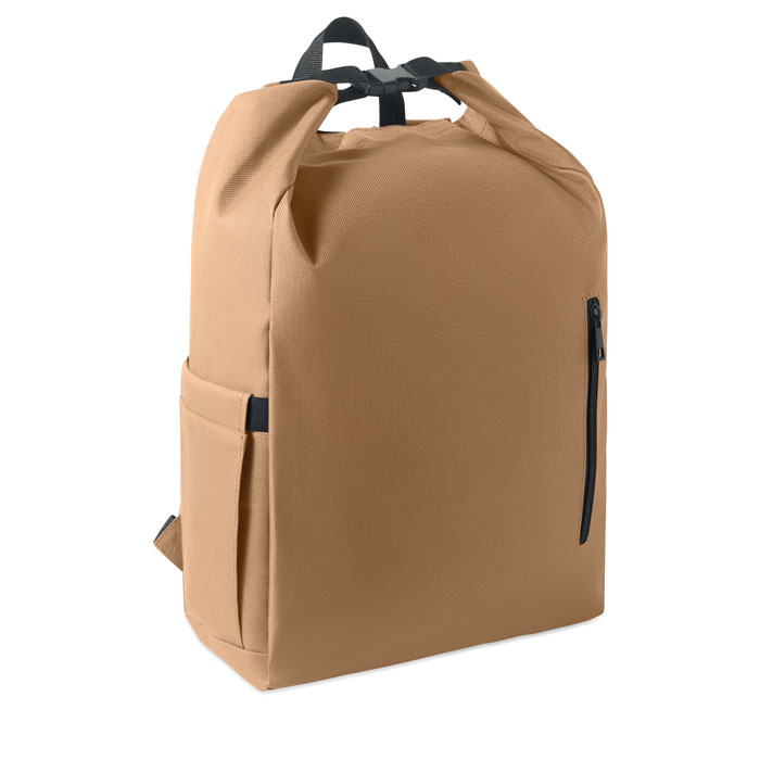 UNITON - 15" rolltop laptop rugzak - bedrukt of onbedrukt verkrijgbaar - Khaki