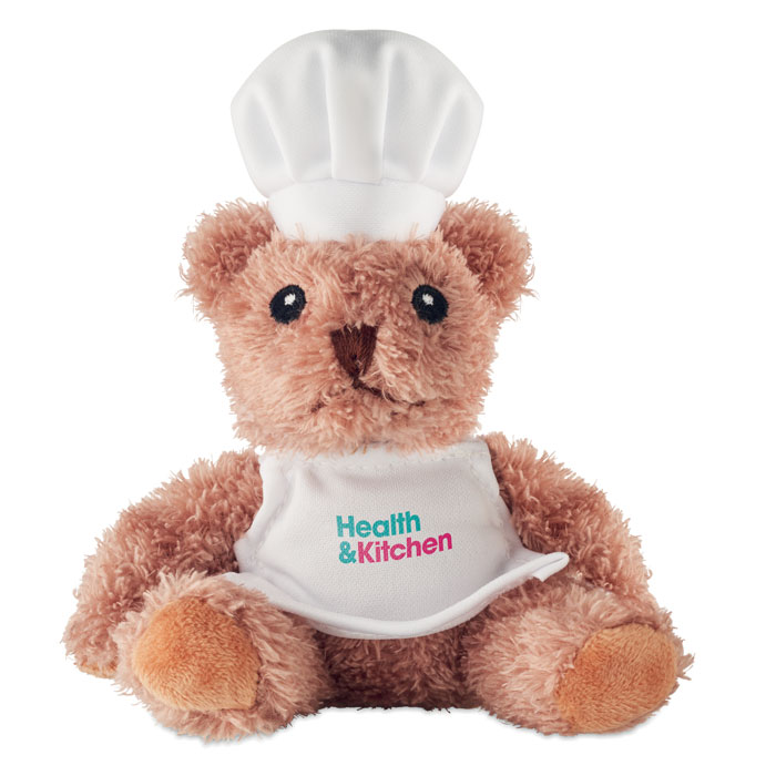 TEDDCHEF - Pluche teddybeer chef-kok - voor bedrijven en relatiegeschenken