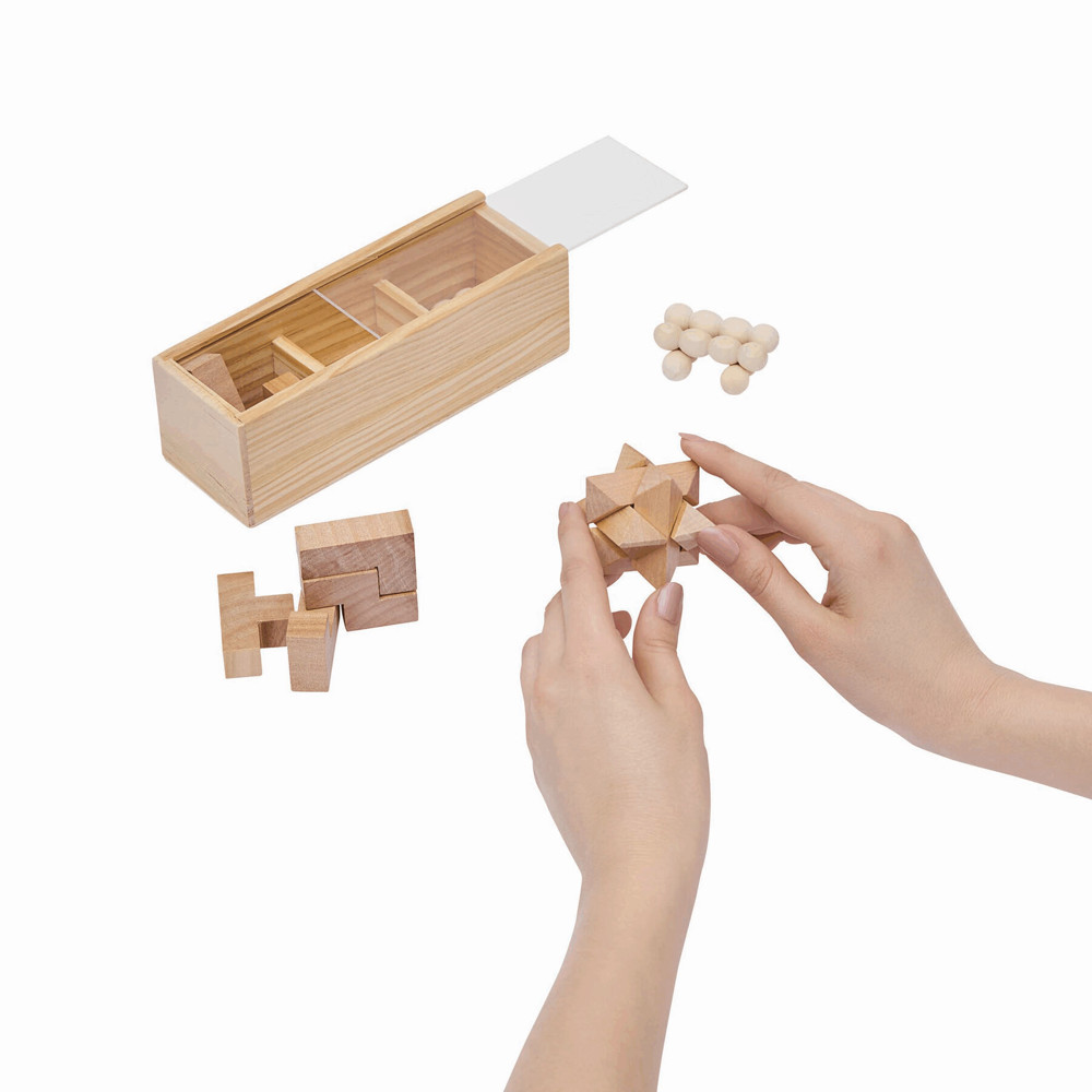 BRAIN POWER - Houten puzzel-set - kopen of bedrukken