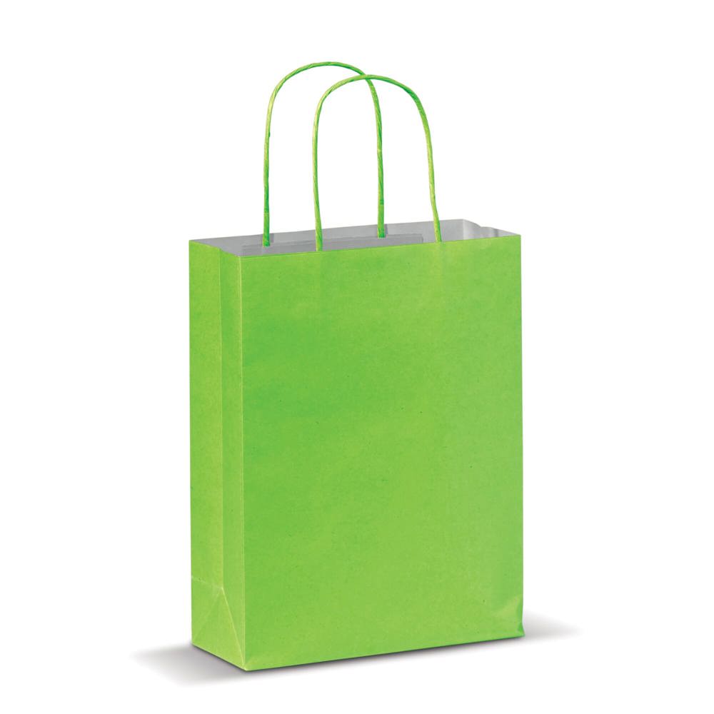Draagtas papier klein 120g/m² - kopen of bedrukken - lichtgroen