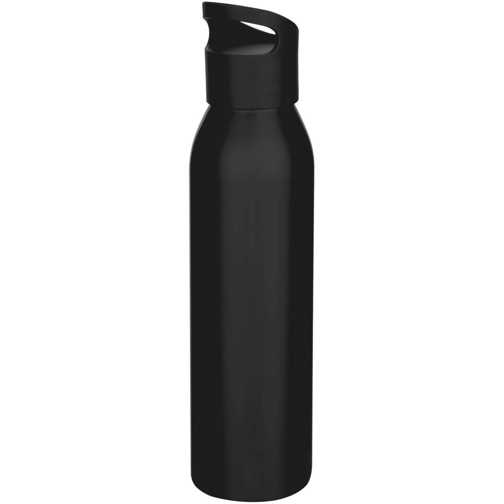 Sky 650 ml RCS gerecyclede enkelwandige roestvrijstalen waterfles - met logo of onbedrukt bestellen - Zwart