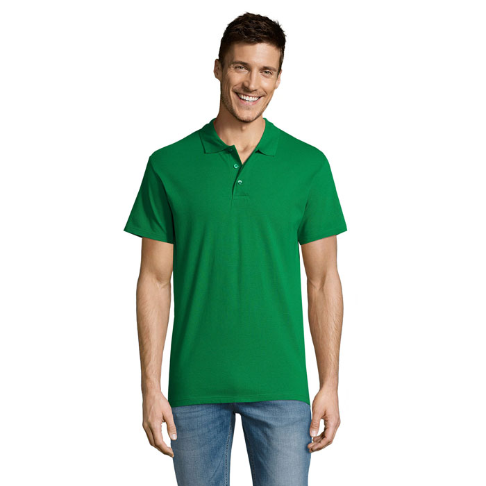 SUMMER II - SUMMER II HEREN Polo 170g - voor bedrijven en relatiegeschenken - Helder Groen