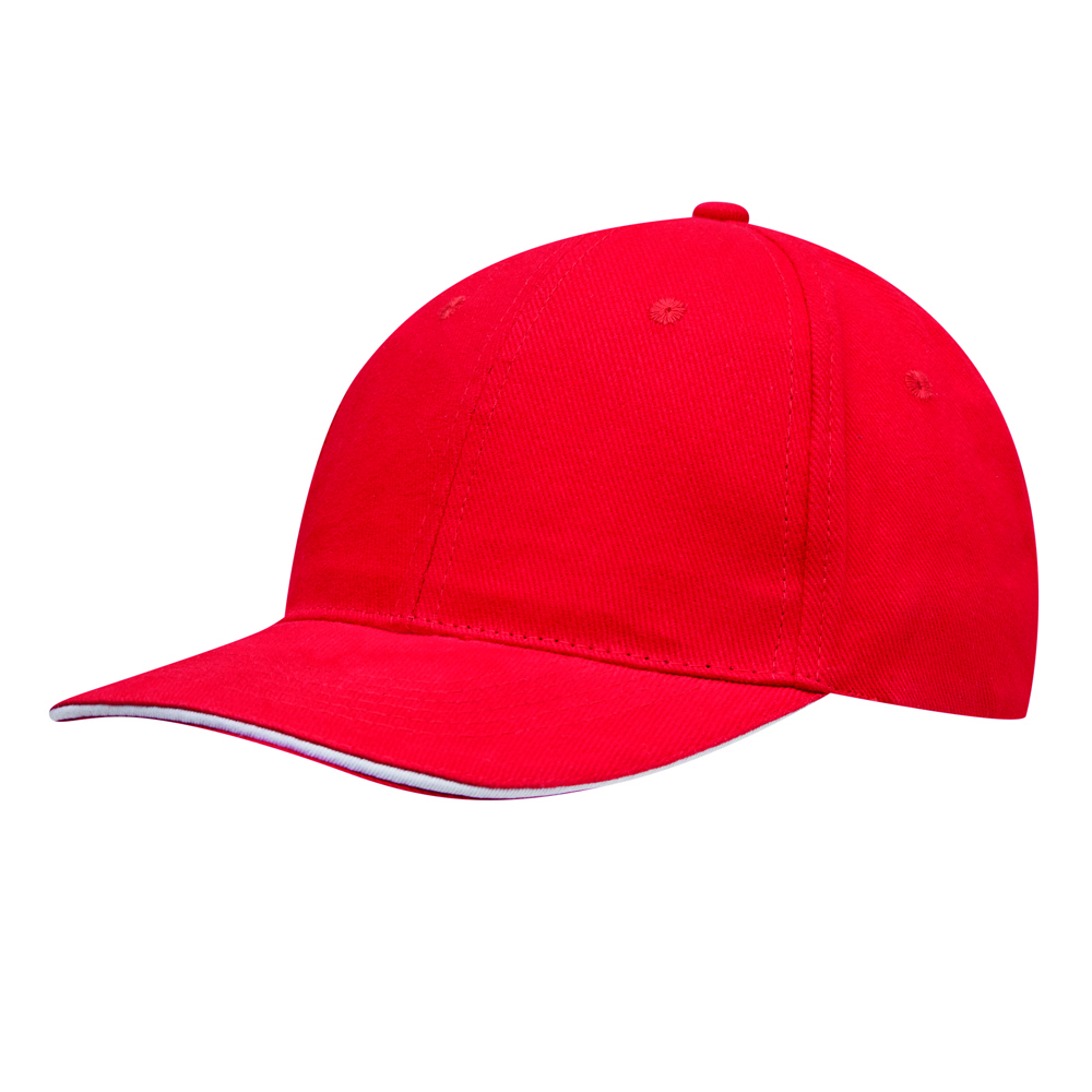 LIBERTY - 6 panel baseball cap - kopen of bedrukken - rood