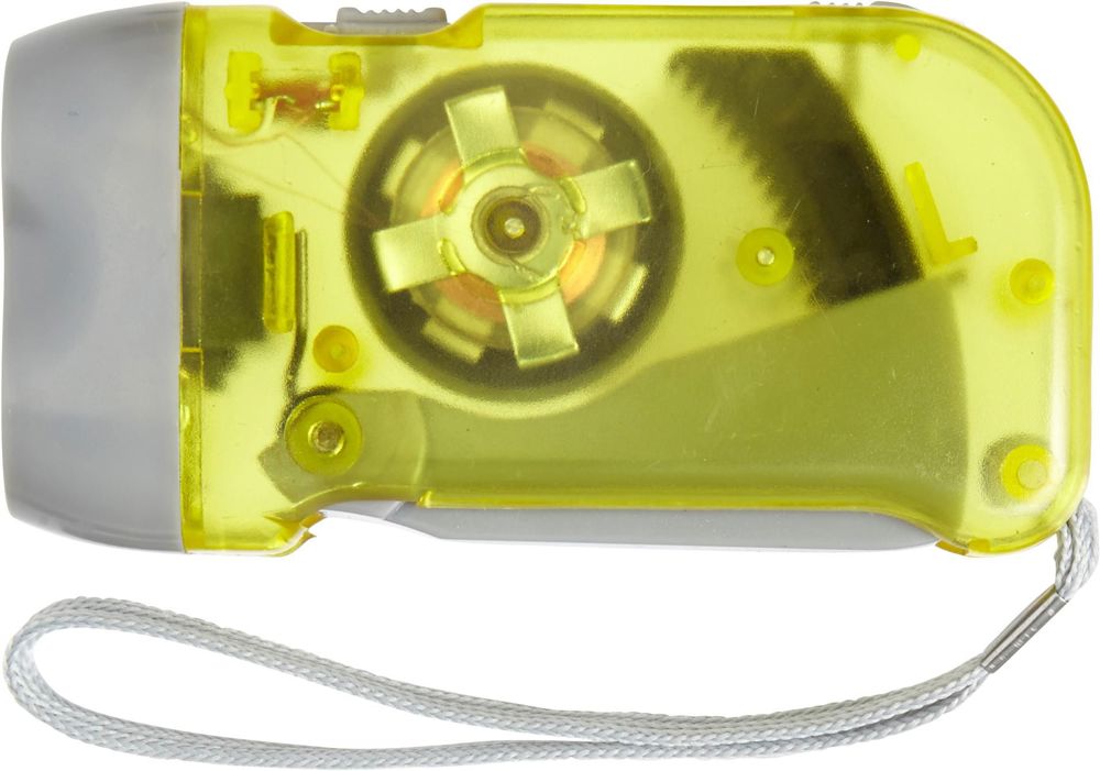 ABS dynamo zaklamp Tristan - kopen of bedrukken - Geel