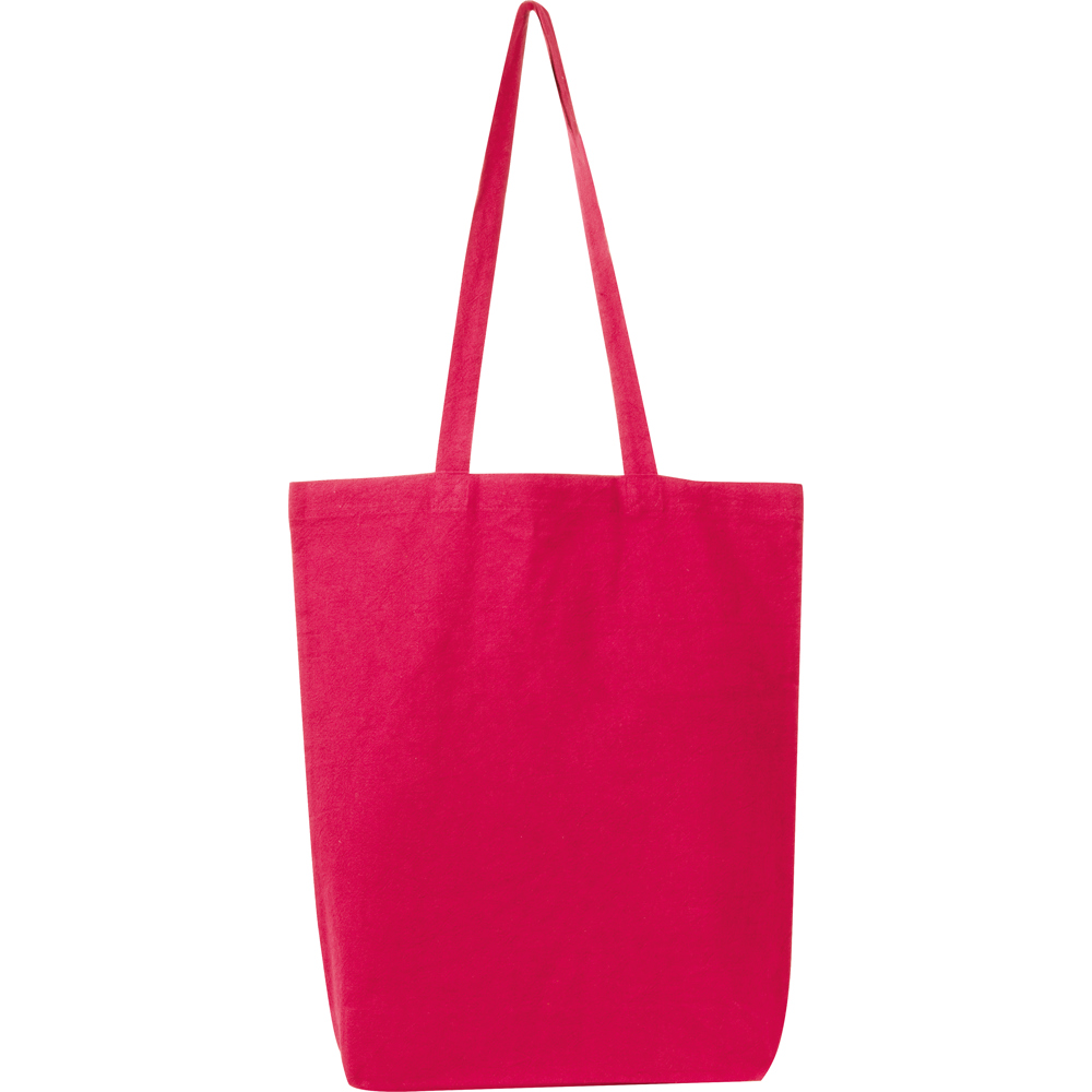 Fairtrade katoenen tas met bodemvouw