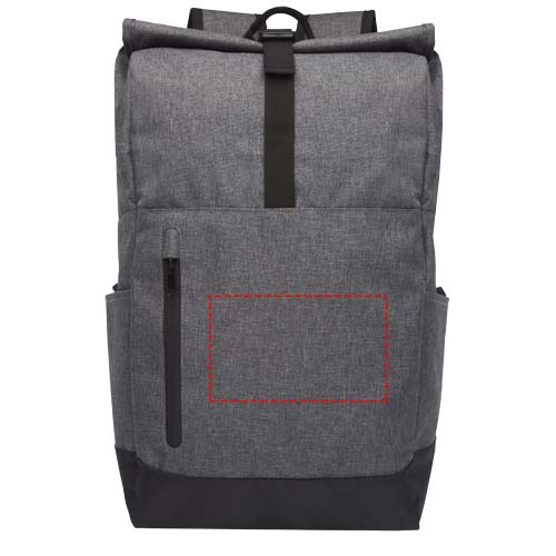 Libra 15,6 inch GRS gerecycled oprolbare laptop rugzak 12L