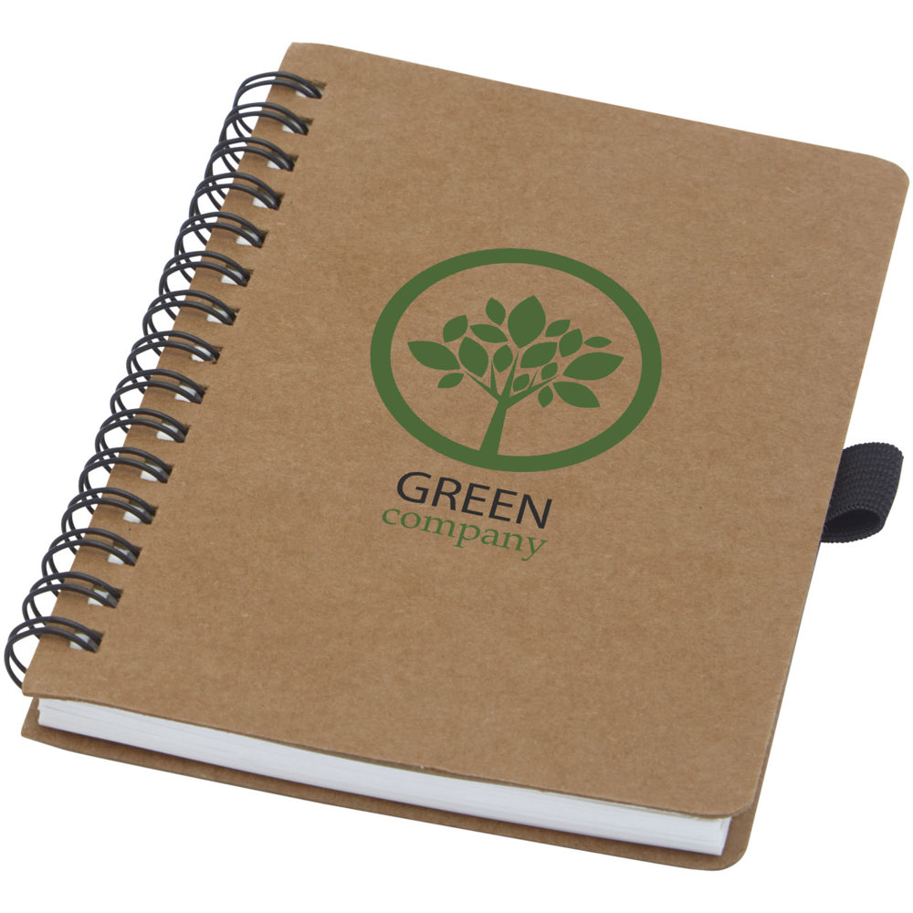 Cobble A6 wire-o gerecycled kartonnen notitieboek met steenpapier