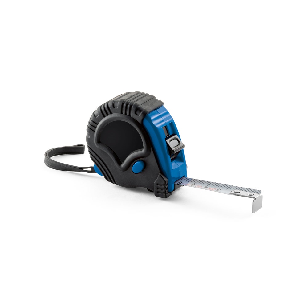 GULIVER V. Rolmaat van ABS (5 m) - voor bedrijven en relatiegeschenken - Royal Blauw