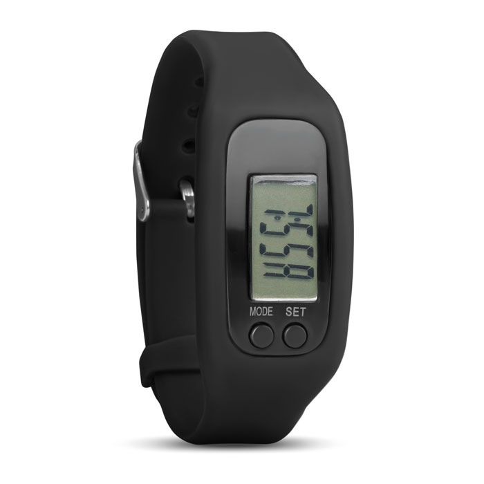 BRATARA - Pedometer armband - voor bedrijven en relatiegeschenken - Zwart
