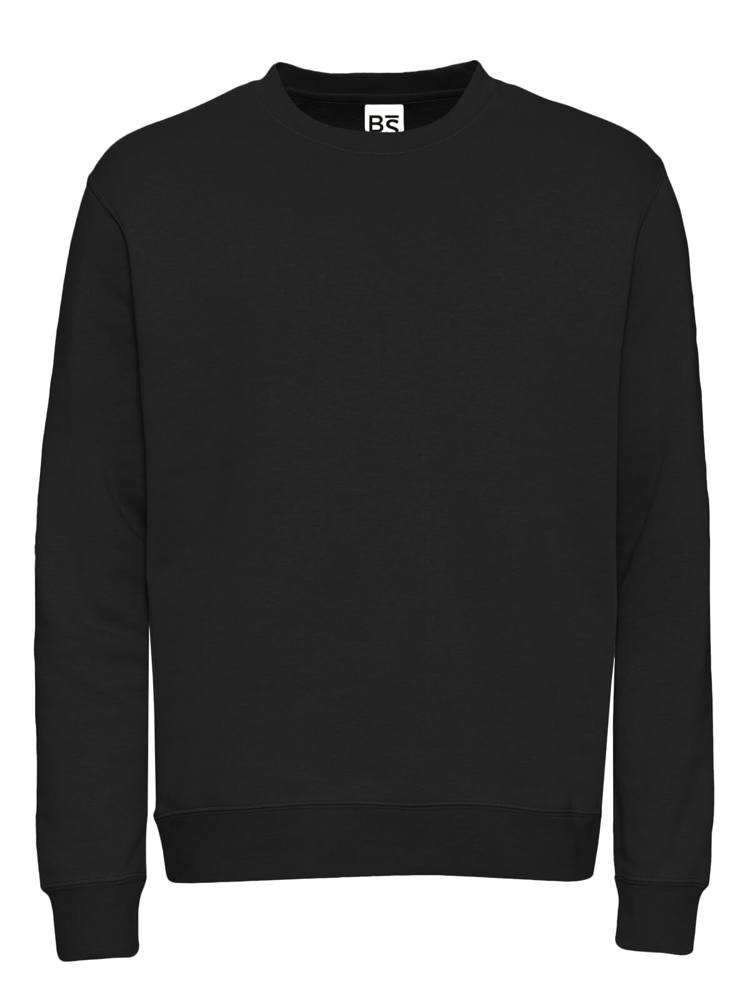 BS Atlas sweater, 280 gr/m² - met logo of onbedrukt bestellen - Zwart (Black)