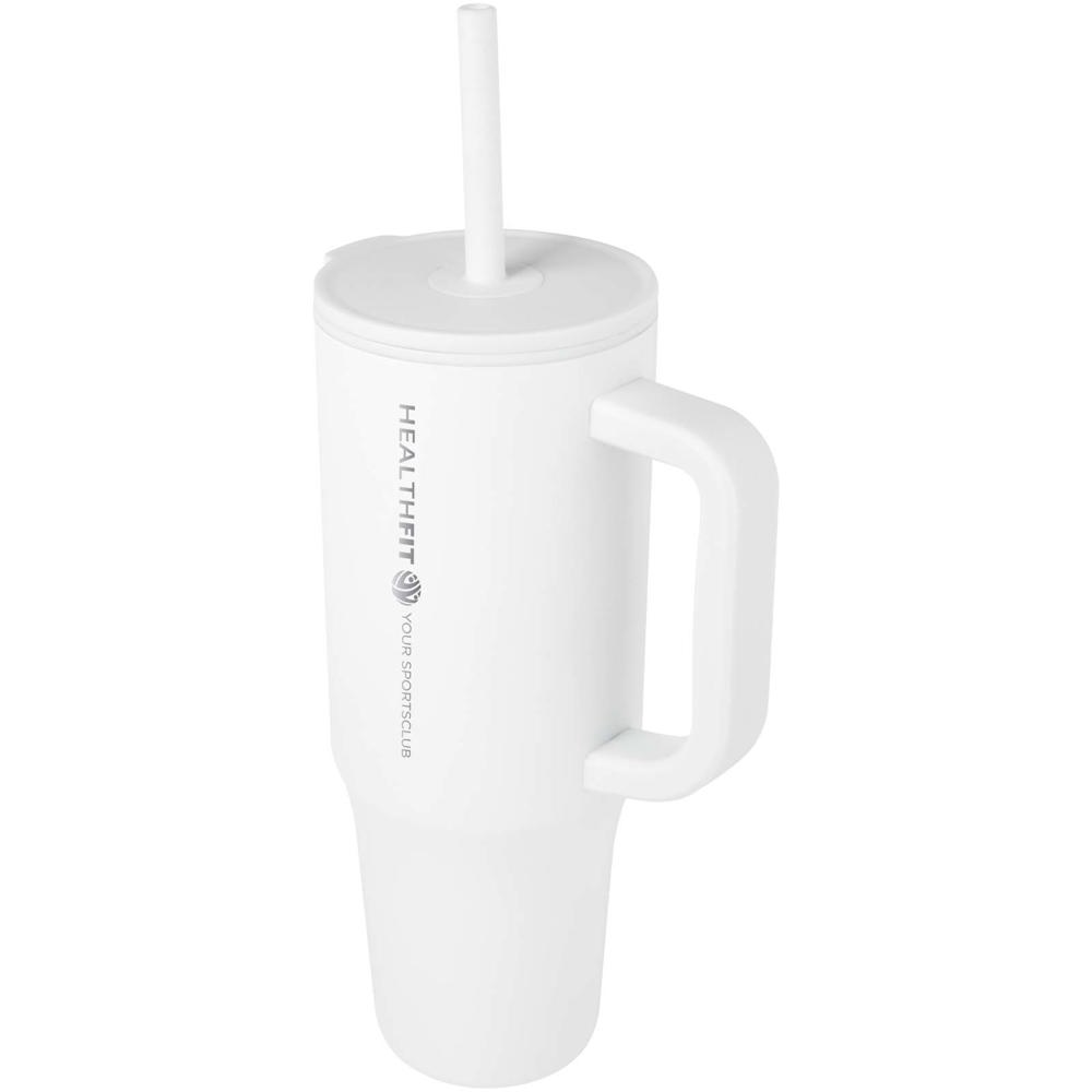 Brady 900 ml RCS gecertificeerde geïsoleerde beker met siliconen rietje