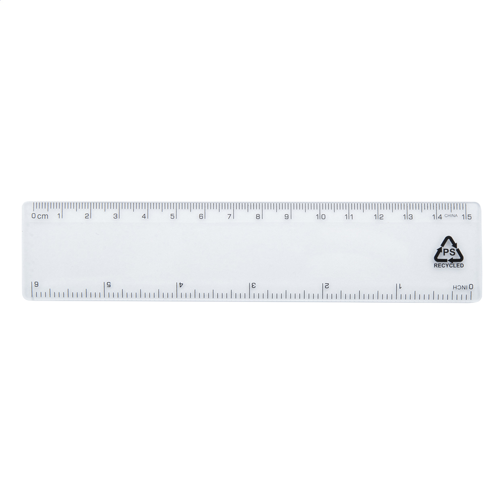 Relin 15 - RPS-liniaal - voor bedrijven en relatiegeschenken - Transparant