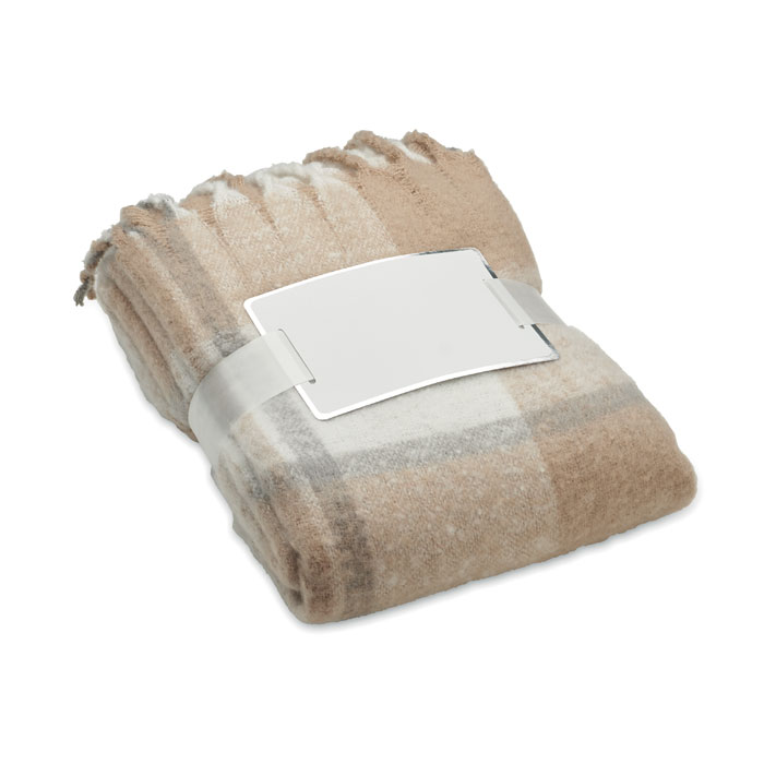 QUET - Geruite mohair deken