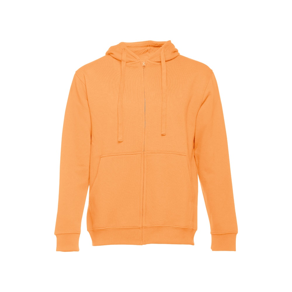 THC AMSTERDAM. Sweater voor heren in katoen en polyester - kopen of bedrukken - Koraal oranje