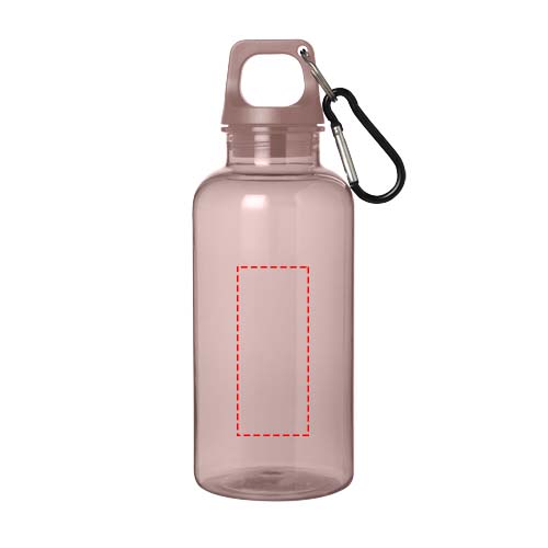 Oregon 400 ml waterfles van RCS-gecertificeerd gerecycled plastic met karabijnhaak