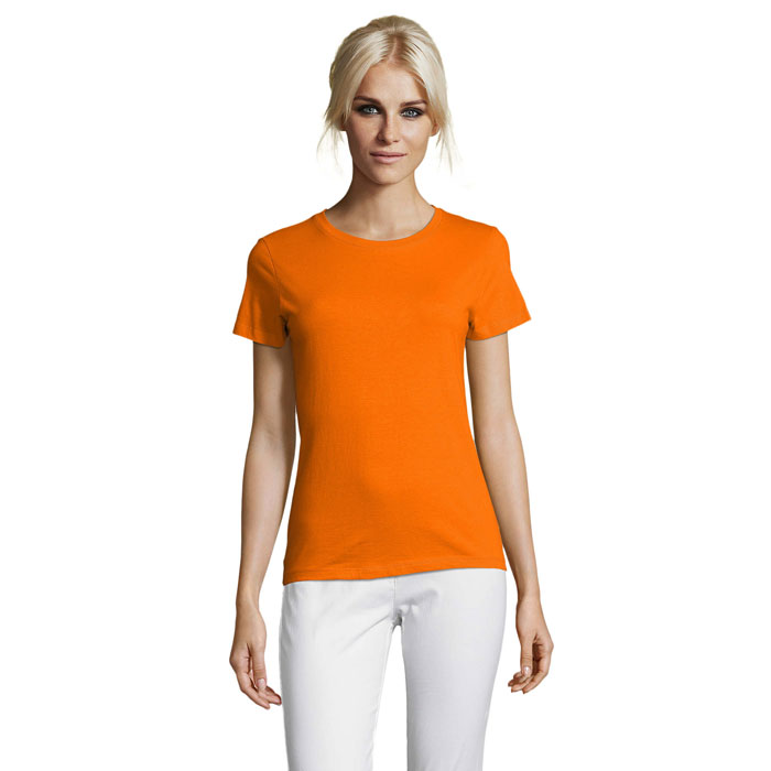 REGENT WOMEN - REGENT dames t-shirt 150g - bedrukt of onbedrukt verkrijgbaar - oranje
