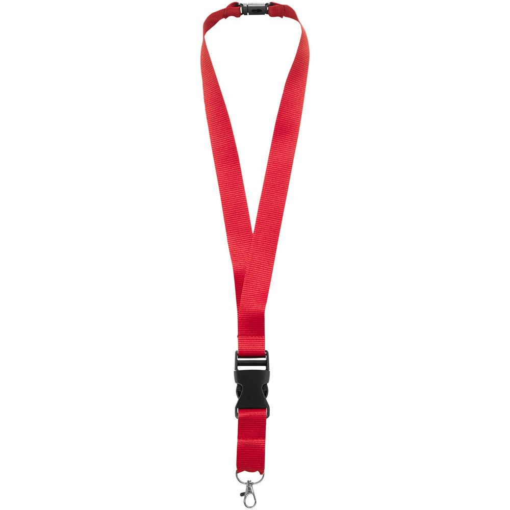 Yogi lanyard met afneembare gesp en veiligheidssluiting - voor bedrijven en relatiegeschenken