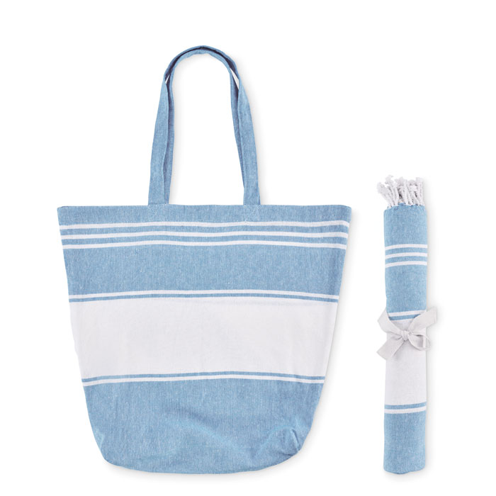 HUMMUM - Strandtas met hamamdoek
