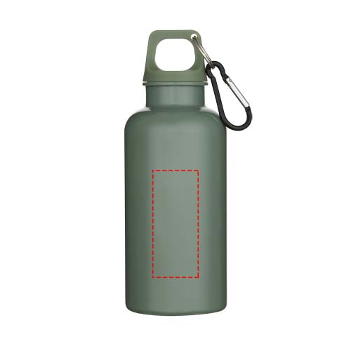 Oregon 400 ml effen waterfles van RCS gecertificeerd gerecycled plastic met karabijnhaak 