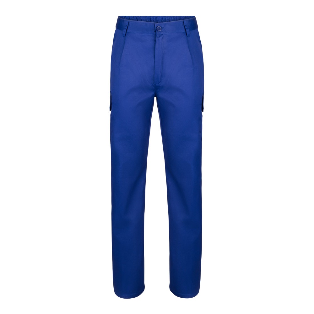 VL MABON. Multi-pocket keperstof broek (200g/m²), van katoen (35%) en polyester (65%) - met logo of onbedrukt - Royal Blauw