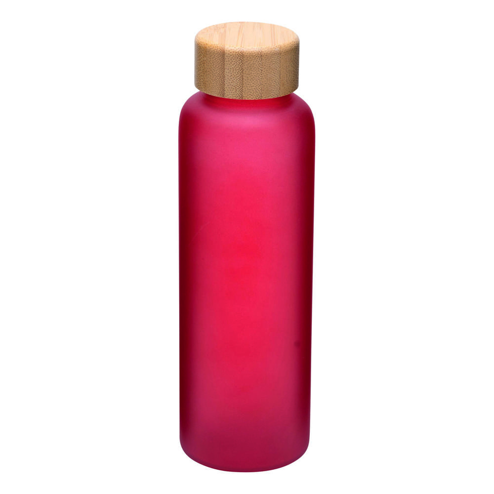 TAKE FROSTY - Glazen drinkfles - met logo of onbedrukt bestellen - rood